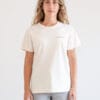 Camiseta premium bordada marrón